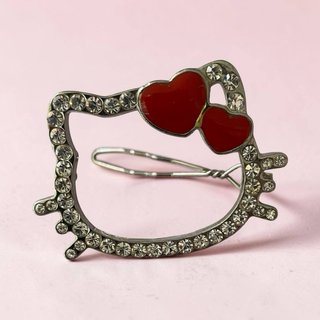 Hello Kitty Hair Clip Heart