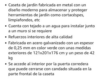 Caseta Metálica GARDIUM "NUEVA"