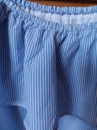 Vestido Zara Talla S Rayas Azul Blanco
