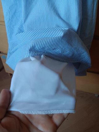Vestido Zara Talla S Rayas Azul Blanco