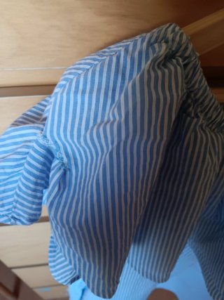 Vestido Zara Talla S Rayas Azul Blanco