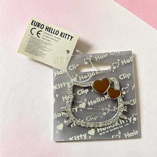Hello Kitty Hair Clip Heart