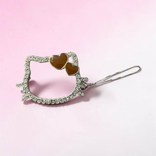 Hello Kitty Hair Clip Heart