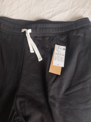 Bermudas de algodón negras