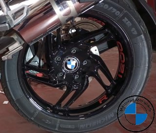 2 Tapas Embellecedor Moto Logo BMW Llanta y Cardán