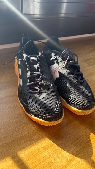 Deportivos Adidas Barricade 13 M Clay Negro/Naranj