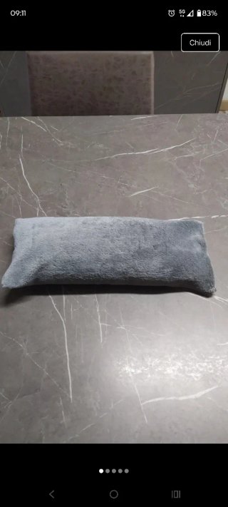 Cuscino per vasca da bagno grigio