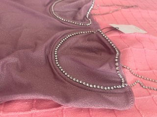 Body brillo y strass Mango talla S
