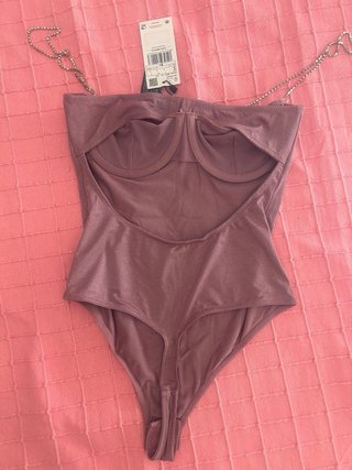 Body brillo y strass Mango talla S