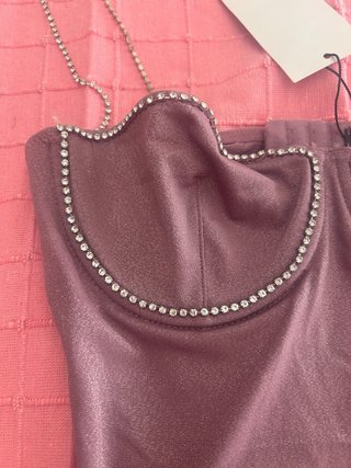 Body brillo y strass Mango talla S