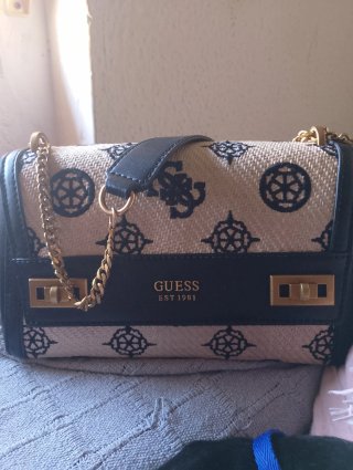Bolso Guess Beige y Negro