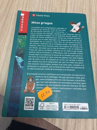 Libro Mitos griegos