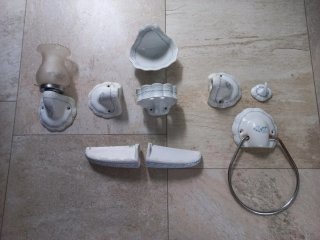 Accesorios de baño de porcelana vintage