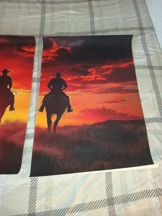 Poster RDR2 Cowboys Pôr do Sol