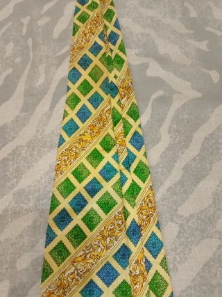 Cravatta Versace Giallo Blu Verde