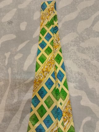 Cravatta Versace Giallo Blu Verde