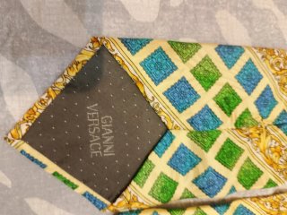 Cravatta Versace Giallo Blu Verde