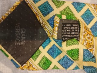 Cravatta Versace Giallo Blu Verde