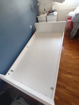Cama individual con cajones+colchón 1.05