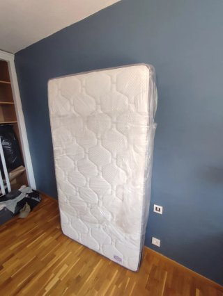 Cama individual con cajones+colchón 1.05