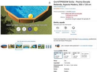 Piscina elevada Gre KITPR303W