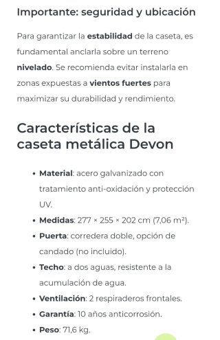 Caseta Metálica GARDIUM "NUEVA"