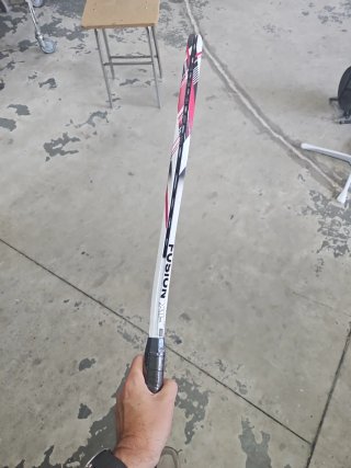 Raqueta Wilson Fusion XL Tenis doblada golpeada