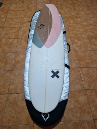 Tabla de surf Next rosa + funda