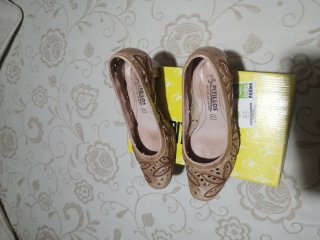 Zapatos Pitillos Talla 38 Dorados