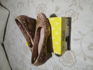 Zapatos Pitillos Talla 38 Dorados
