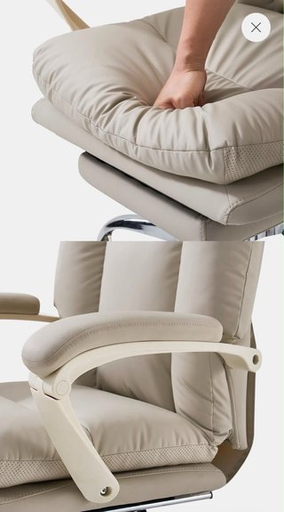 Silla ergonómica reclinable con reposapiés
