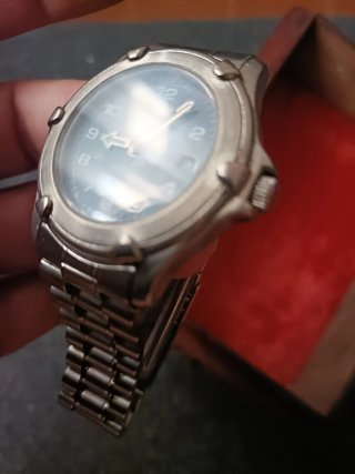Reloj Time Age Azul y Plateado