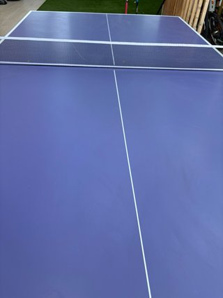 Mesa de Ping Pong Plegable Azul