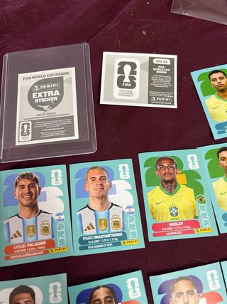 Figuritas Mundial 2026 grandes jugadores extra sti