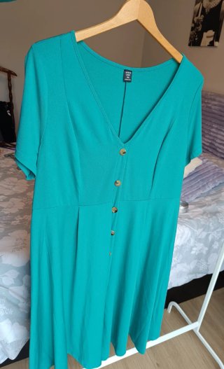 Vestido mujer verde talla XXXL REGALO CINTURÓN