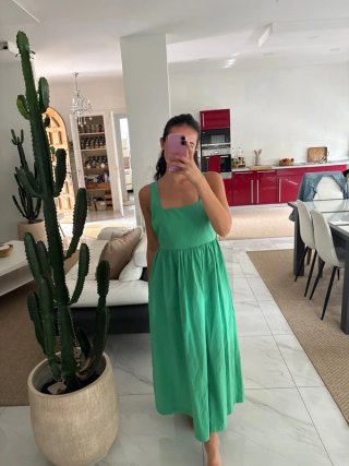 Vestido verde midi