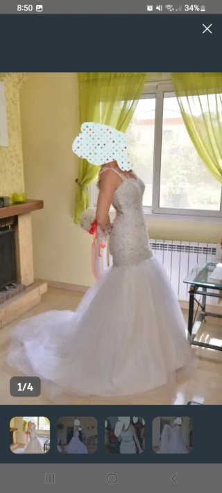 Vestido de Novia Sirena