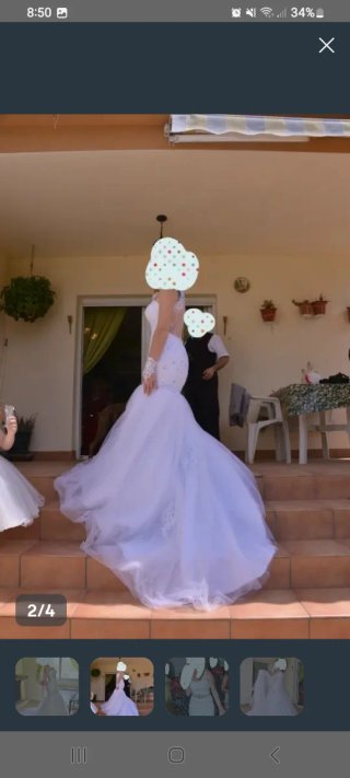 Vestido de Novia Sirena