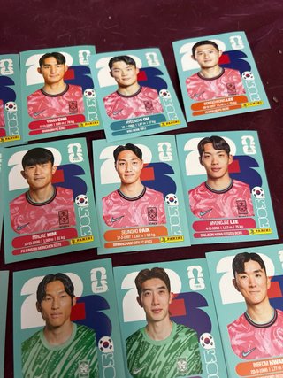 15 cromos Corea Mundial Panini