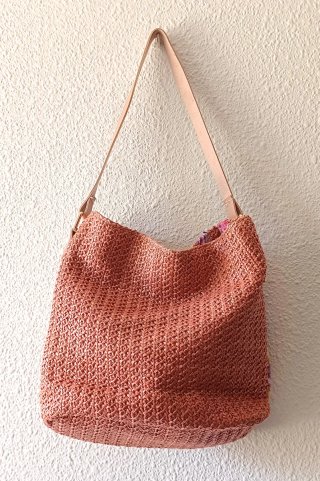 Bolso Cesta Bordado NUEVO A ESTRENAR