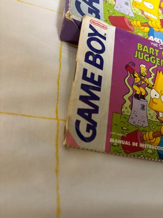 The Simpsons Bart vs. The Juggernauts Game Boy