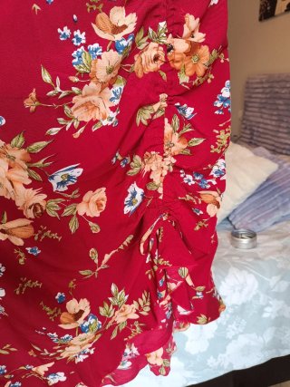 Falda midi floral mujer XXL estilo Boho Chic