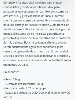 Juego 2 carretes Sonik Herox FRS 8000 Carpfishing