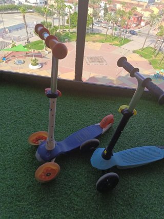 Patinete infantil 3 ruedas azul