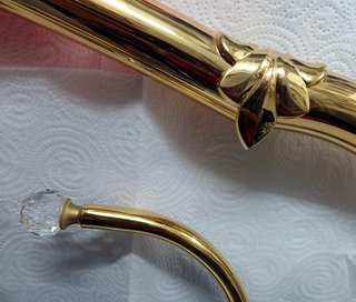Cabecero de cama en dorado (oro)
