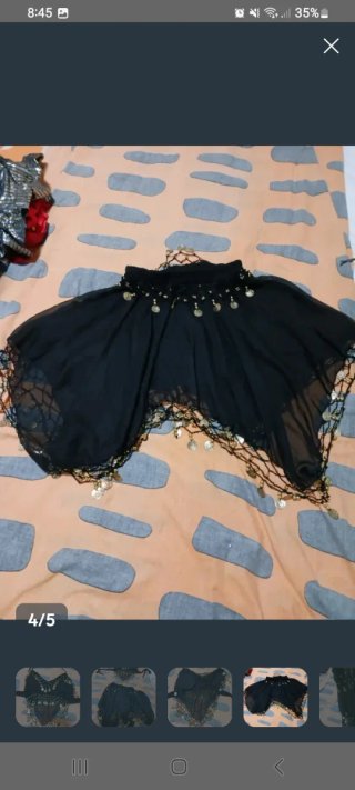 Disfraz gitana negro y dorado