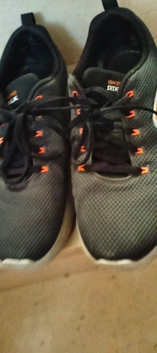 Scarpe Skechers Uomo Nero Arancione