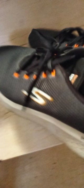 Scarpe Skechers Uomo Nero Arancione