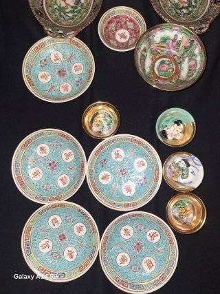 Porcelana China Antigua Decorada