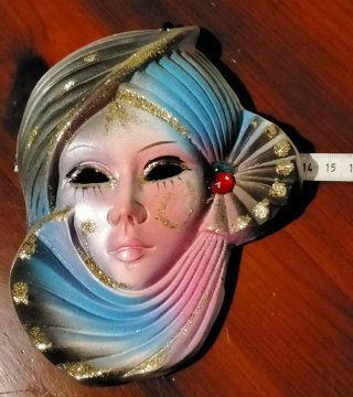 Coppia maschere veneziane vintage
